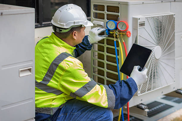 Professional Hvac technician working in Owings, MD